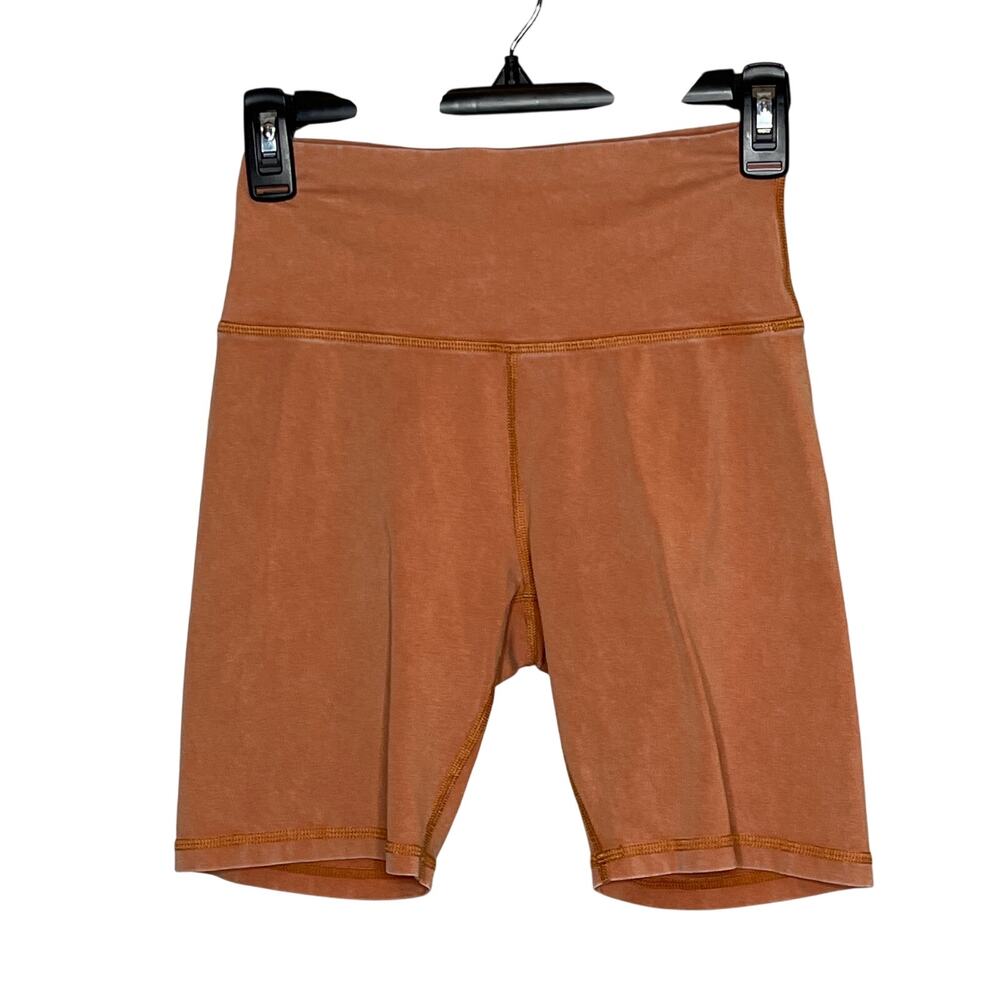 Aerie Offline Size Small OG Bike Short High‎ Rise 7" Inseam Rust Color
